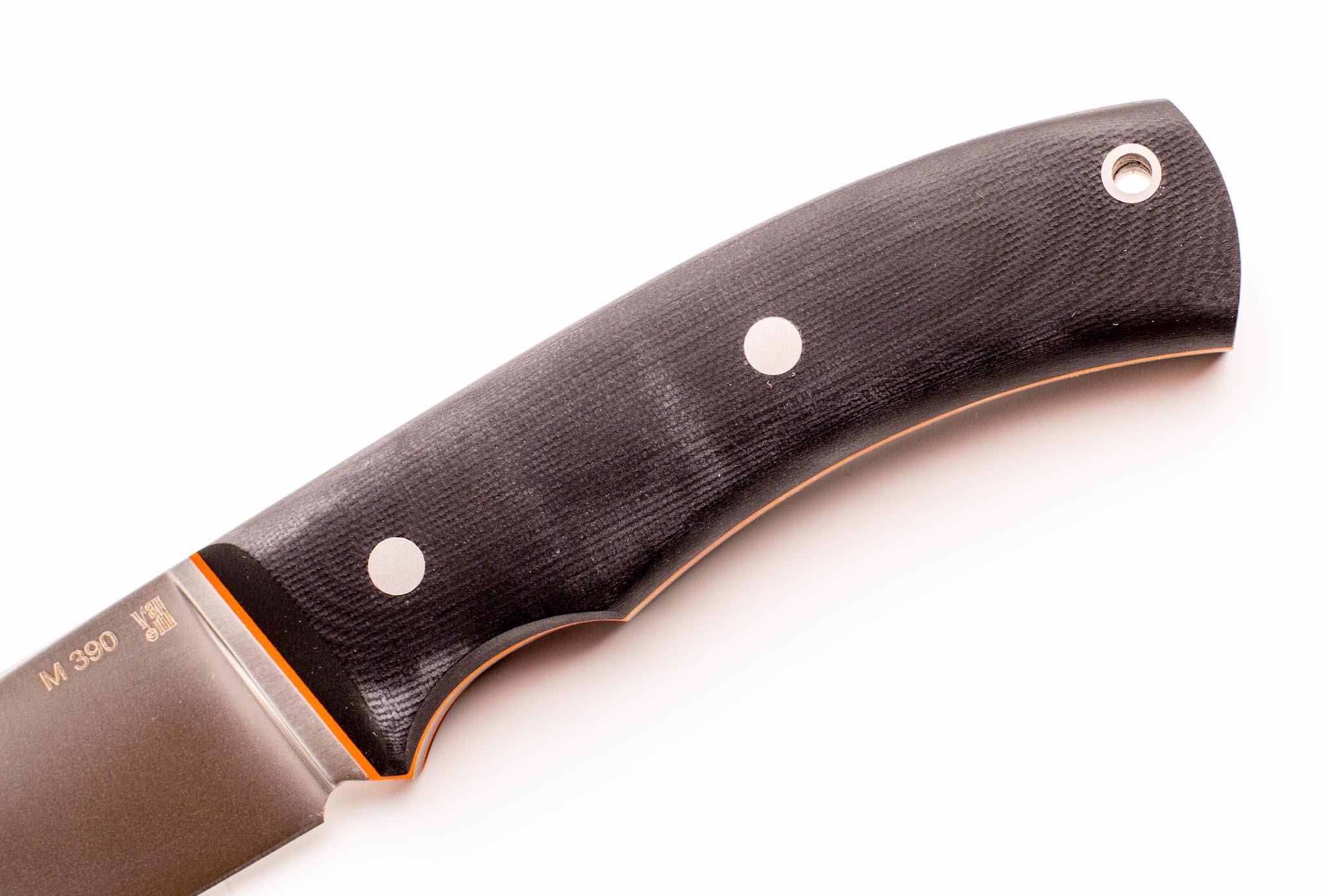 Нож цельнометаллический Охотник, сталь M390, рукоять G10 от Ножиков