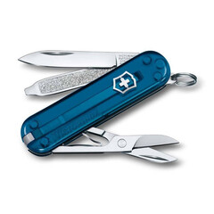 Фото Нож перочинный Victorinox Classic SD Colors, Sky High, прозрачный синий, 7 функций, 58мм