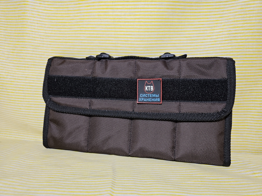 Сумка для 8 ножей KTB, коричневая