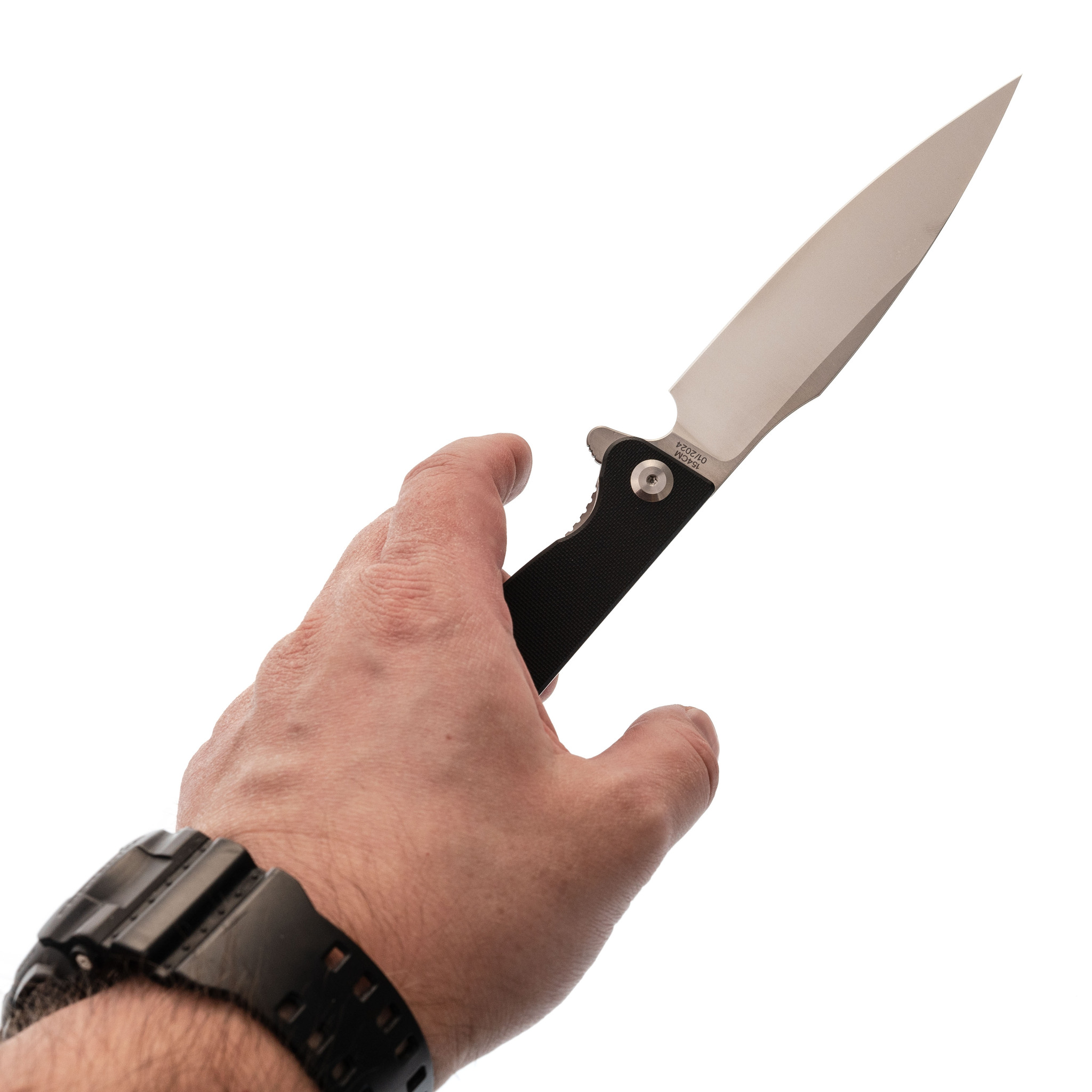 Складной нож Daggerr Condor Black Satin, сталь 154CM, рукоять G10 - фото 8