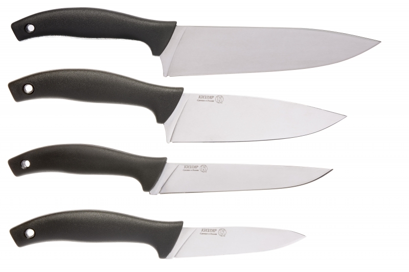 Набор кухонных ножей Квартет, Кизляр, Подарочные наборы ножей, Наборы стальных ножей