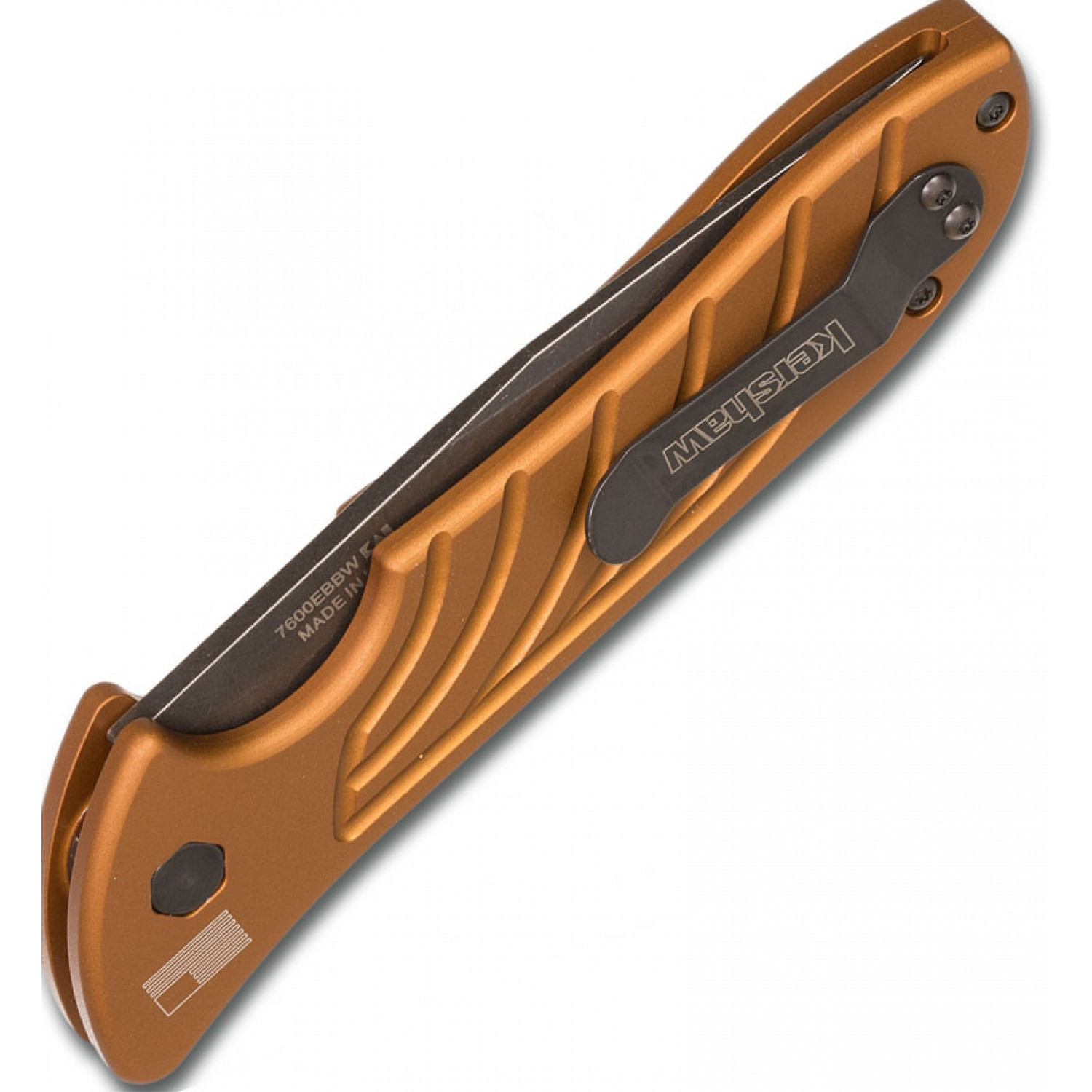 фото Складной автоматический нож kershaw launch 5 brown k7600ebbw, сталь cpm 154, рукоять алюминий