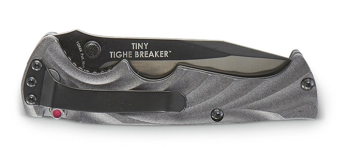 фото Полуавтоматический складной нож crkt tiny tighe breaker black, сталь aus-8, термопластик