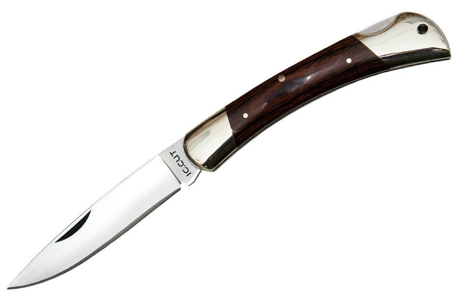 Складной нож IC CUT, Американский лось, 48#10100WP, сталь AUS6, pakka wood от Ножиков