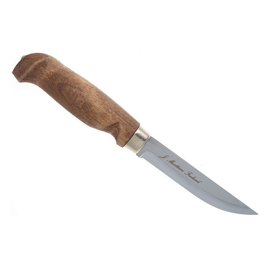 Нож финский Marttiini Lynx Lumberjack, сталь нержавеющая, рукоять темная береза от Ножиков