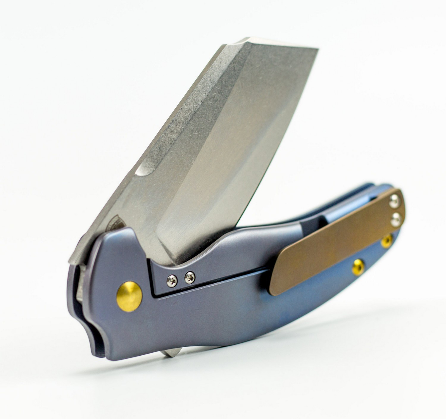 Складной нож Kizer C01E Blue, сталь CPM-S35VN, рукоять титан от Ножиков