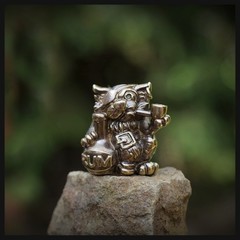 Фото Бусина для темляка ЙхоКот, латунь