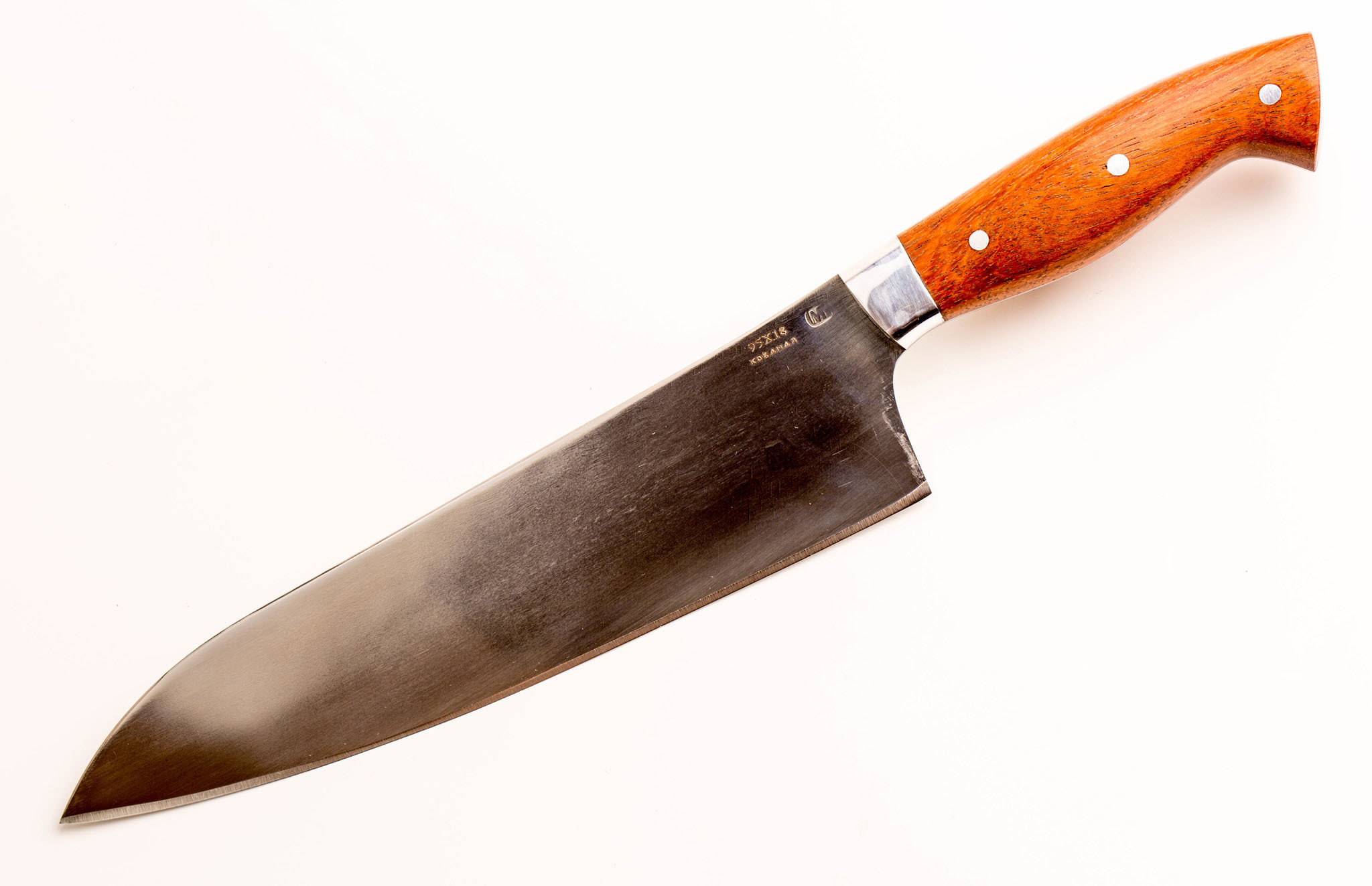 Нож кухонный Сантоку МТ-47, бубинго, сталь 95x18
