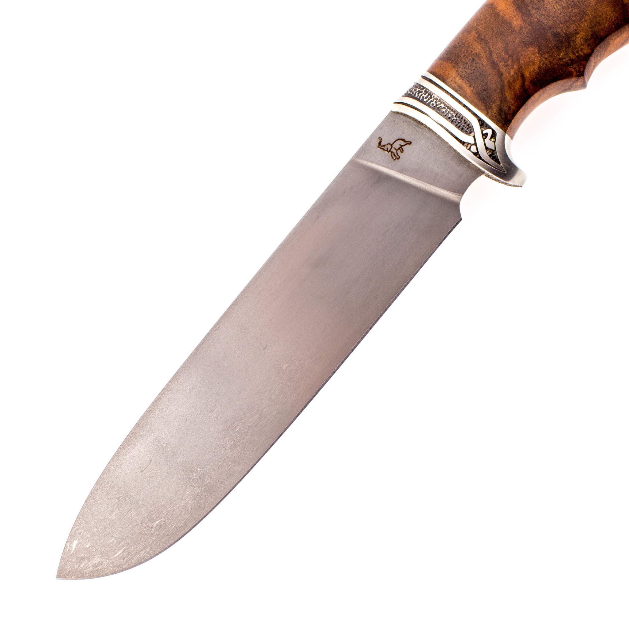 Нож разделочный C11, сталь Х12МФ, кап ореха, 260 мм Слон - фото 2