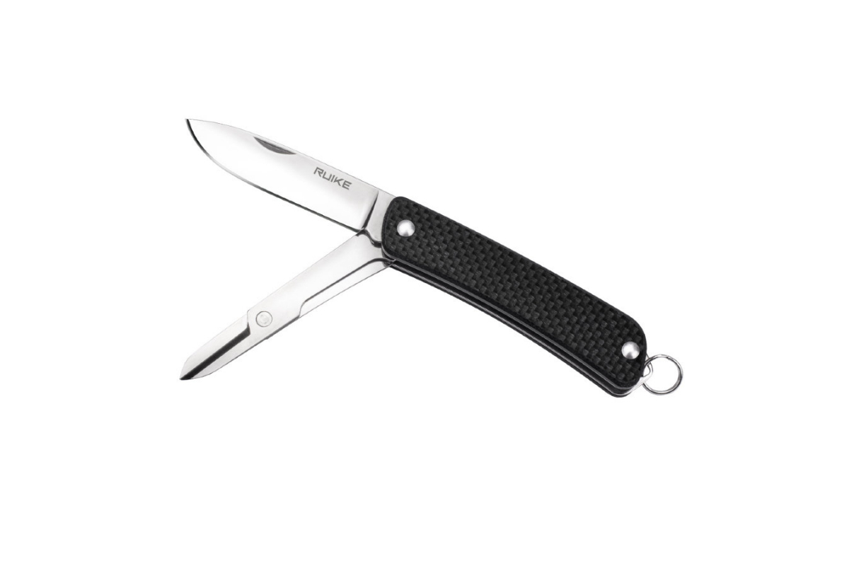Нож Ruike S22-B, сталь 12C27, рукоять G10, черный - фото 1