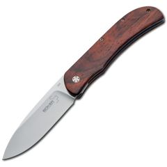 Фото Нож складной Exskelibur I Cocobolo, сталь 440C Satin Plain, рукоять дерево кокоболо, Boker Plus 01BO022