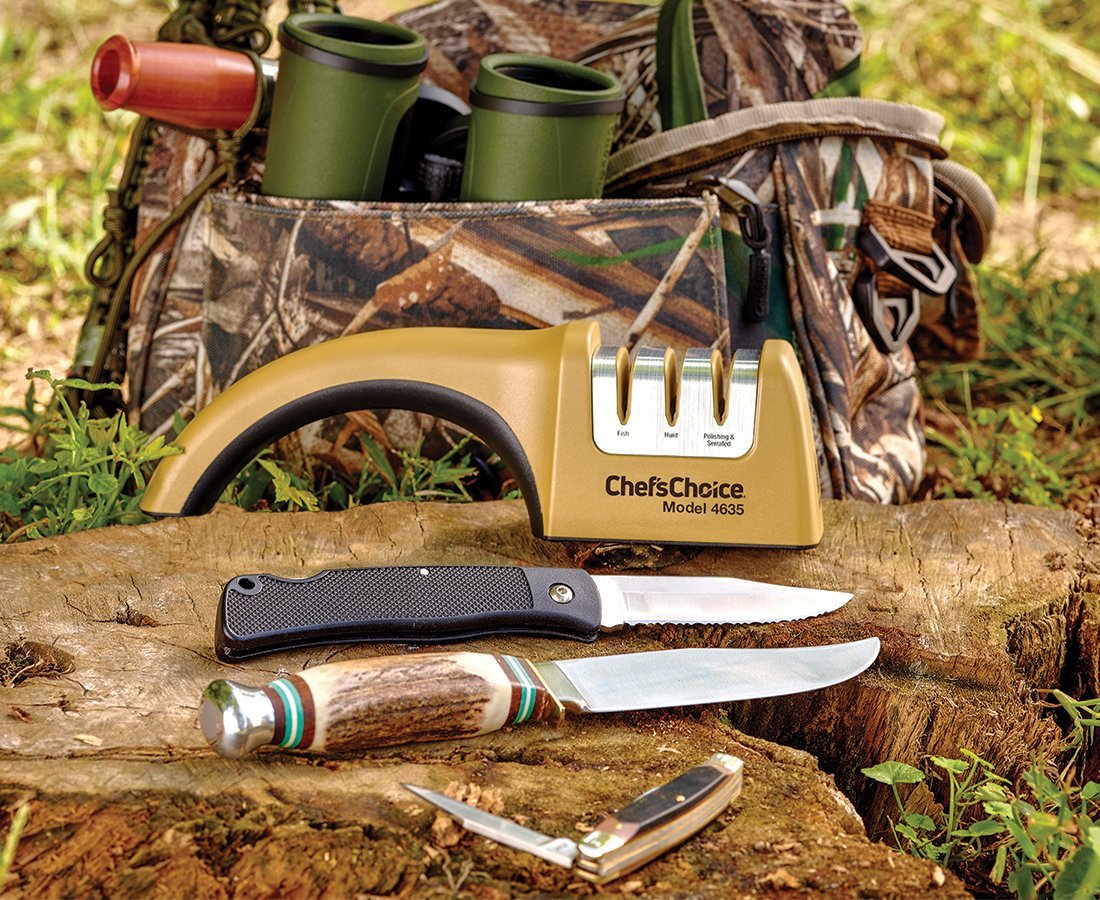 Механическая точилка для заточки охотничьих и спортивных ножей Chef’sChoice 4635 от Ножиков