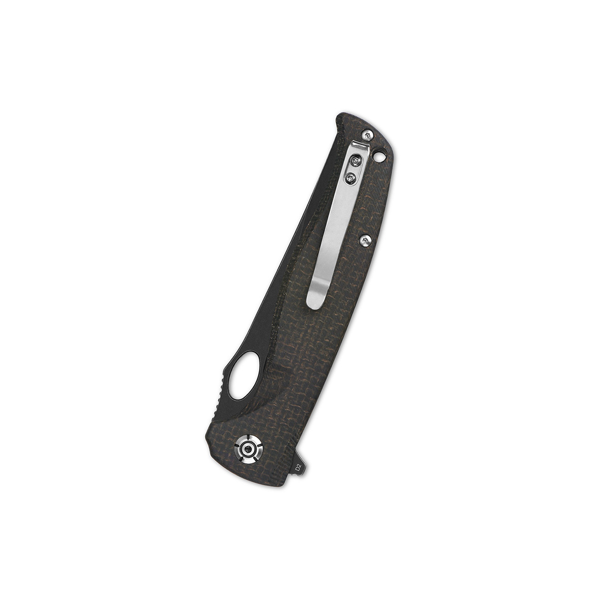 Складной нож QSP Gavial, сталь D2, рукоять микарта, черный - фото 3
