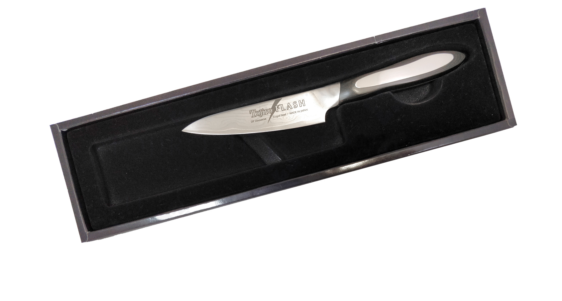 Нож Универсальный Tojiro Flash, FF-PA100, сталь VG-10, чёрный, в картонной коробке - фото 2