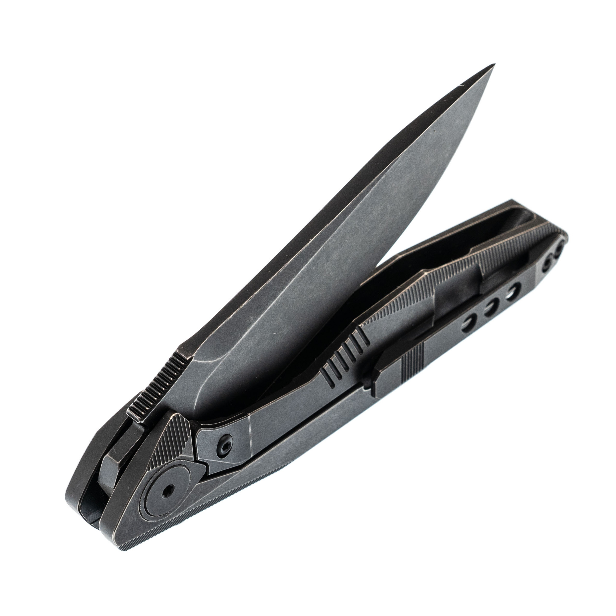 Нож складной 1508S Black Rikeknife, сталь M390, Titanium - фото 6