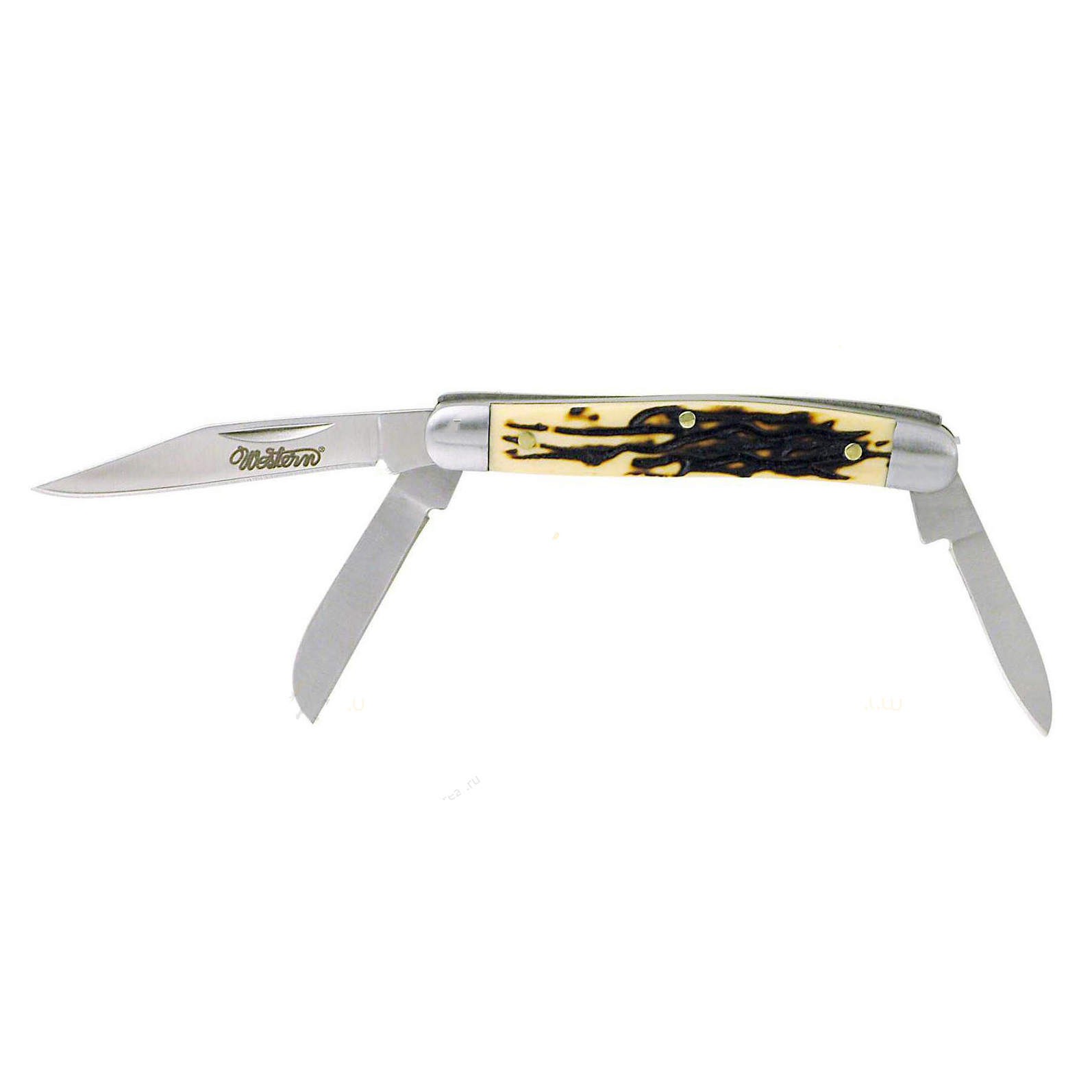 фото Нож складной camillus grandpa 3-blade, сталь 440а titanium bonded®, рукоять delrin®