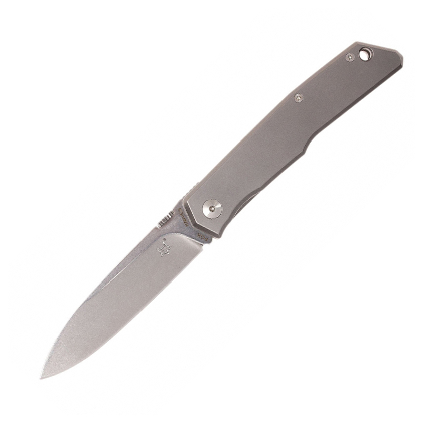Складной нож Fox Terzuola, сталь N690, рукоять титановый сплав 6Al4V, серый