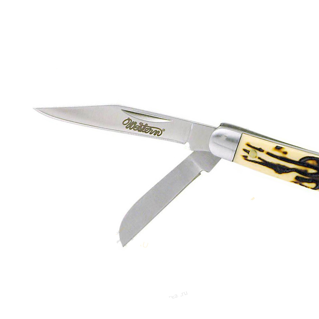 фото Нож складной camillus grandpa 3-blade, сталь 440а titanium bonded®, рукоять delrin®