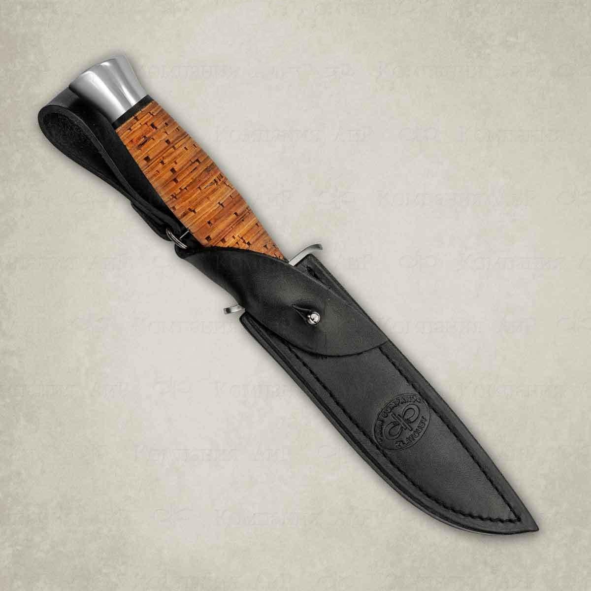 Нож АиР Финка-2, сталь 110х18 М-ШД, рукоять береста - фото 3
