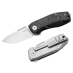 Фото Складной нож LionSteel NANO, сталь MagnaCut, рукоять титан/карбон