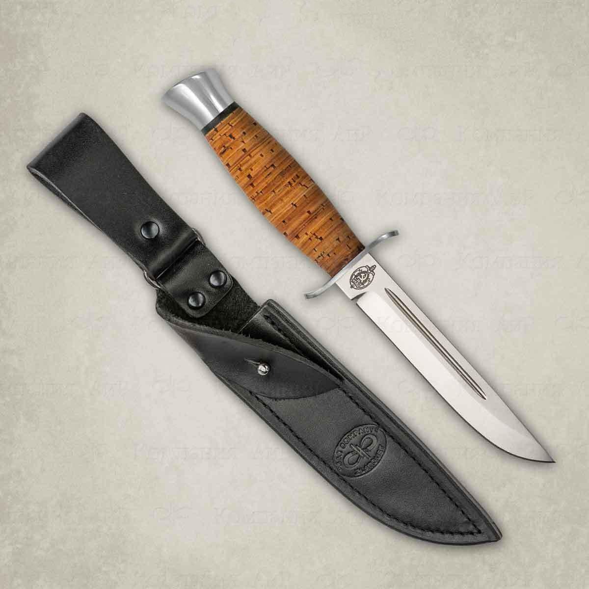Нож АиР Финка-2, сталь 110х18 М-ШД, рукоять береста - фото 5