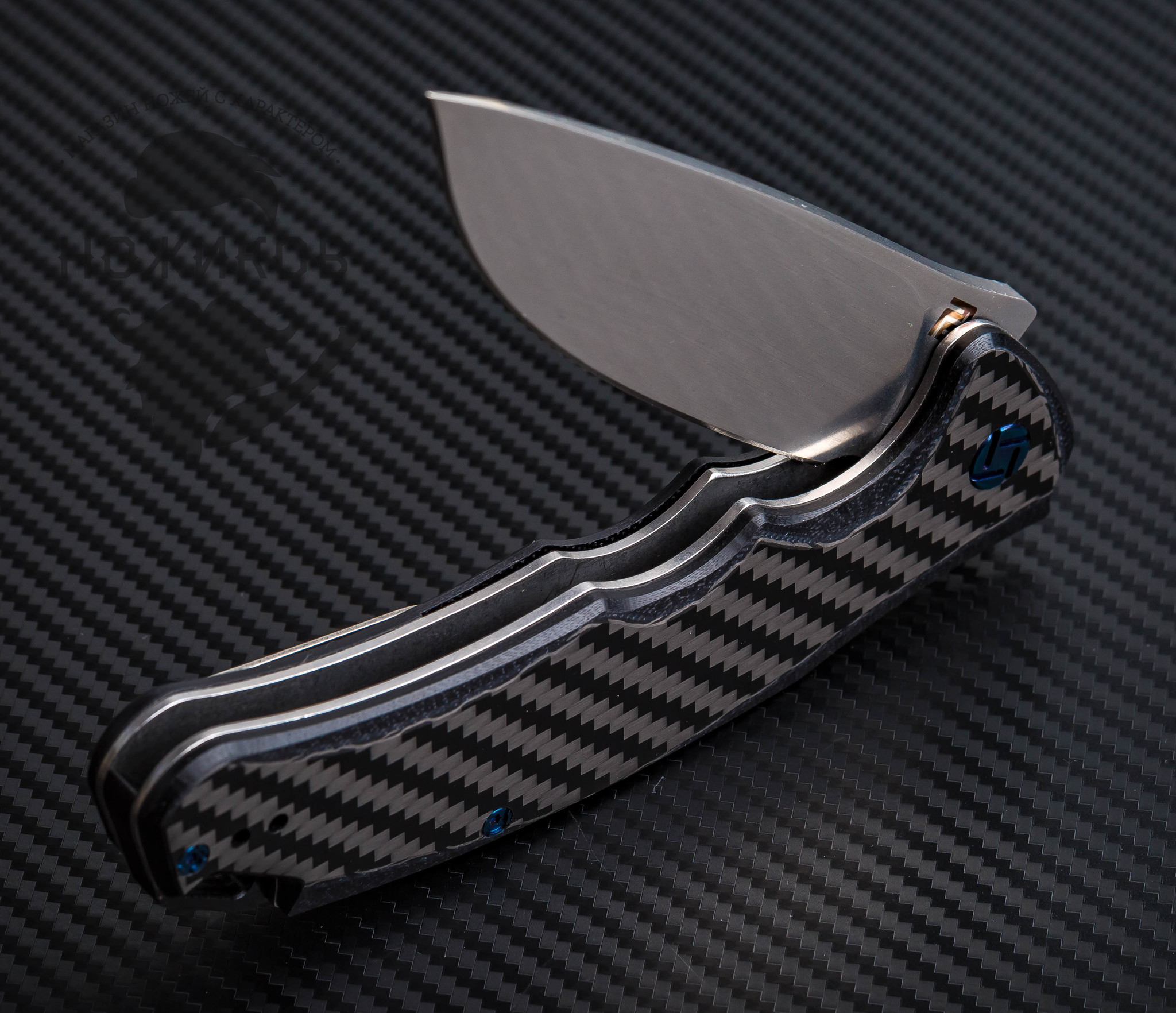 Складной нож Artisan Tradition, сталь S35VN, карбон - фото 4