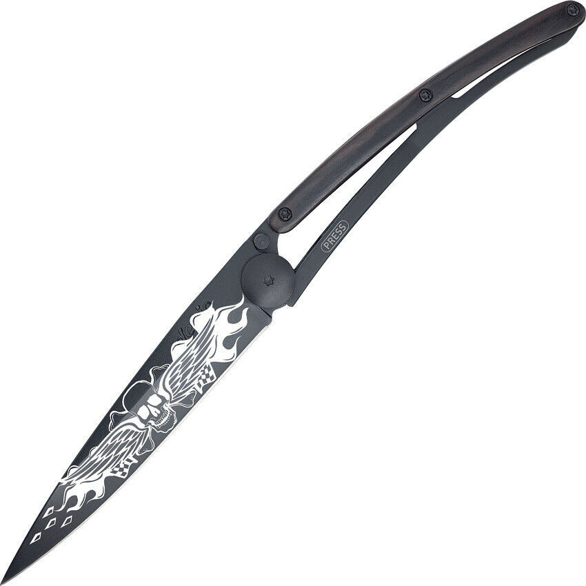 Складной нож Deejo Black Angels 37G, Ebony wood от Ножиков