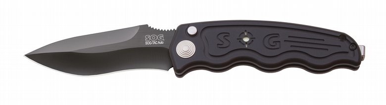 Складной нож SOG-TAC Tactical Drop Point Black Tini