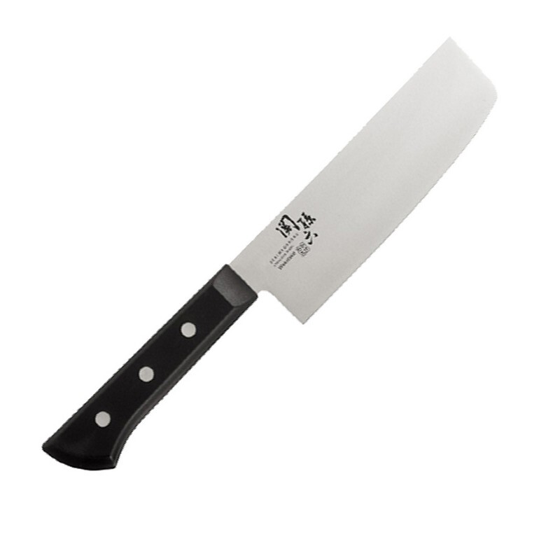 фото Кухонный нож накири seki magoroku wakatake 165 мм, нержавеющая сталь kai