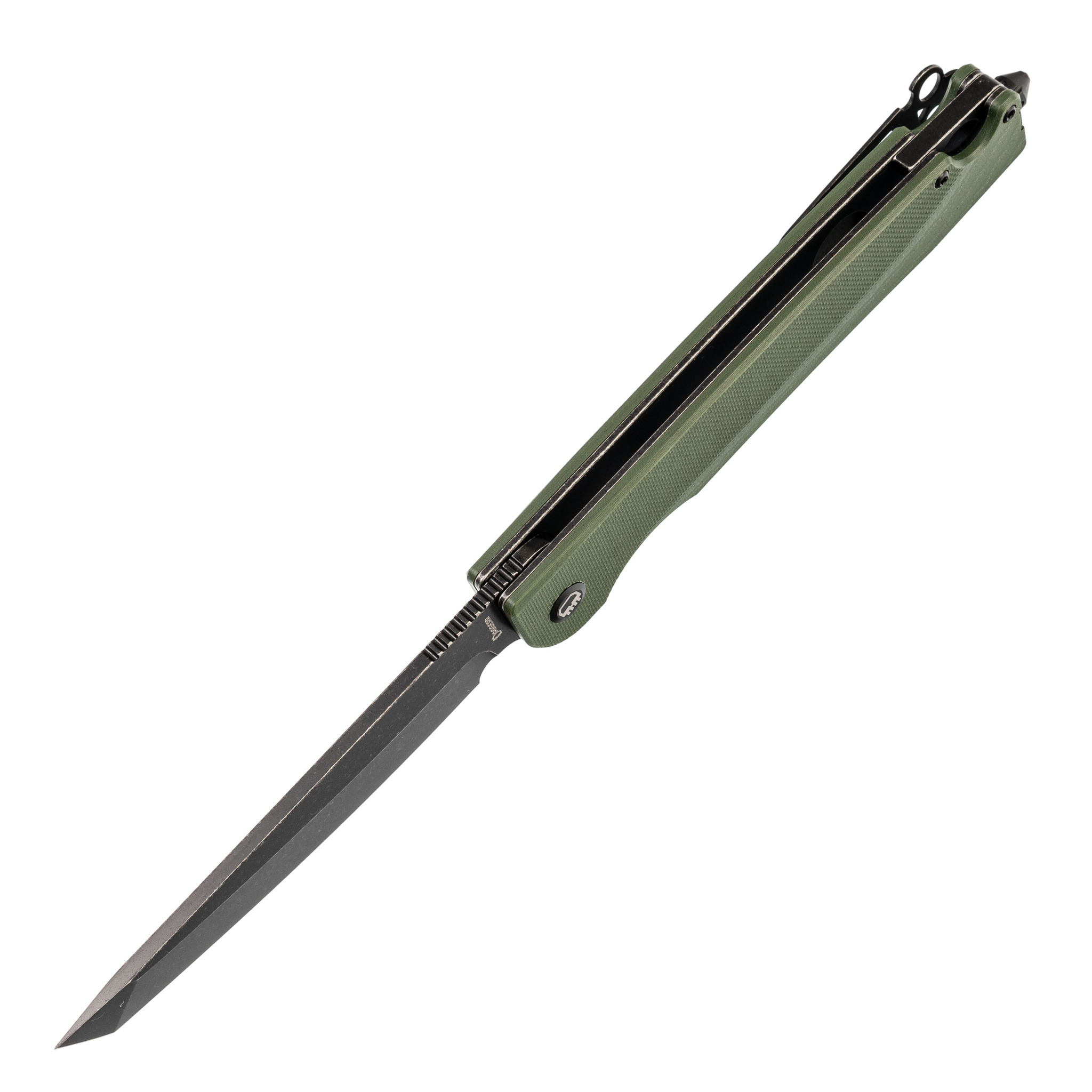 фото Складной нож daggerr ronin bw, сталь d2, рукоять olive g10