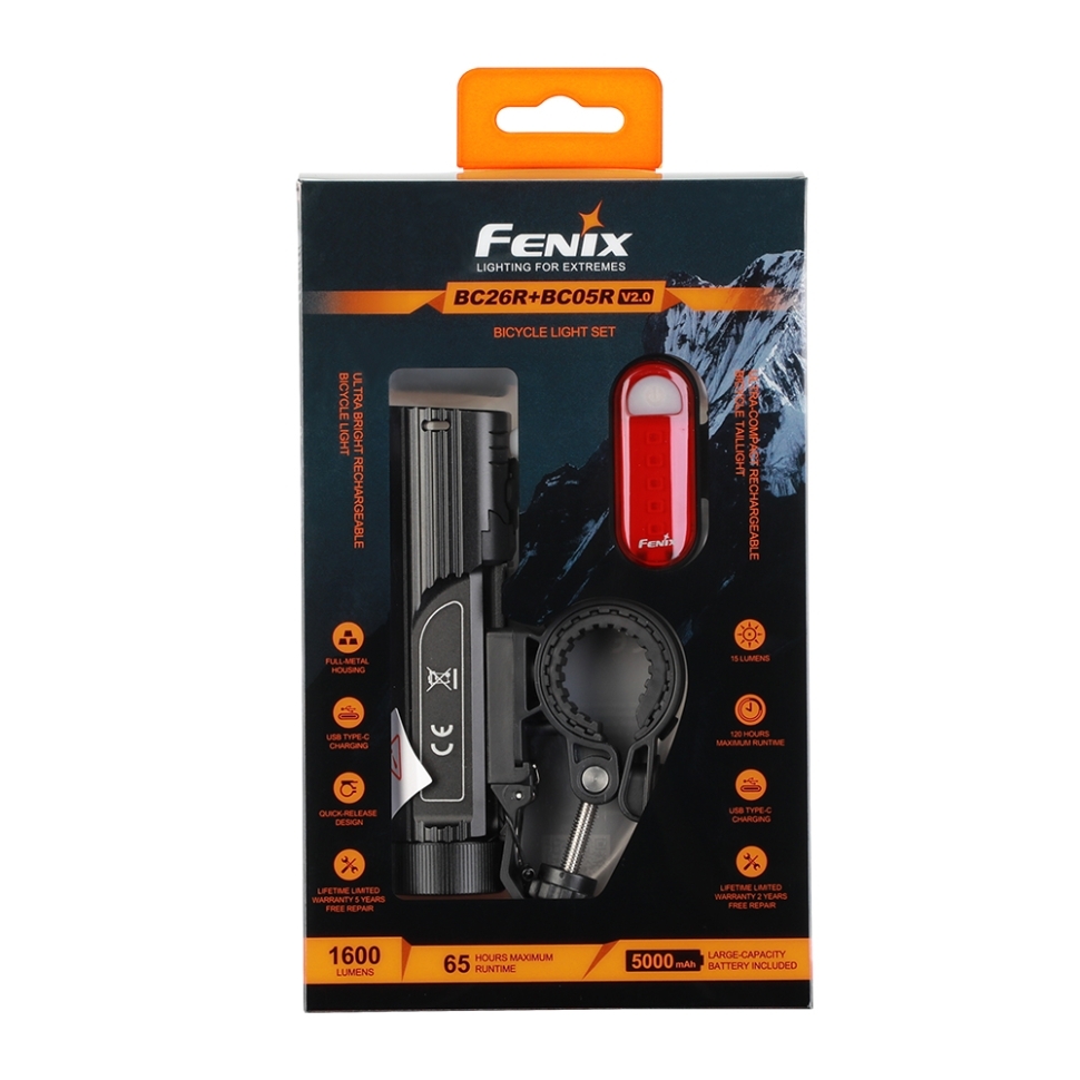 

Набор Велофары Fenix BC26R+BC05R V2.0