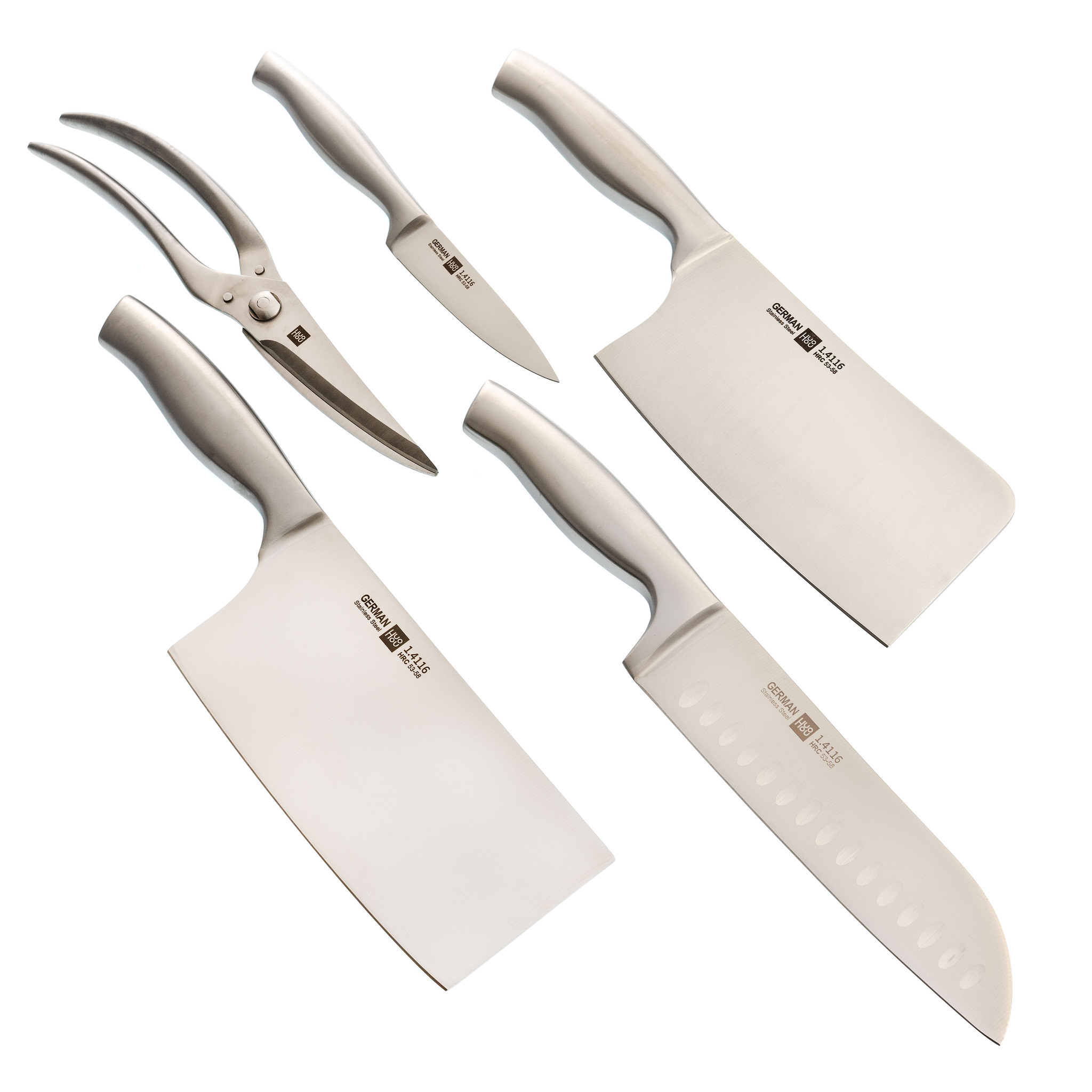 Набор кухонных ножей на подставке HuoHou 6-Piece Stainless Steel Kitchen Knife Set