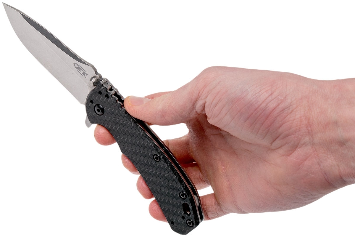 Складной нож Zero Tolerance 0566CF, сталь ELMAX®, рукоять карбон/сталь
