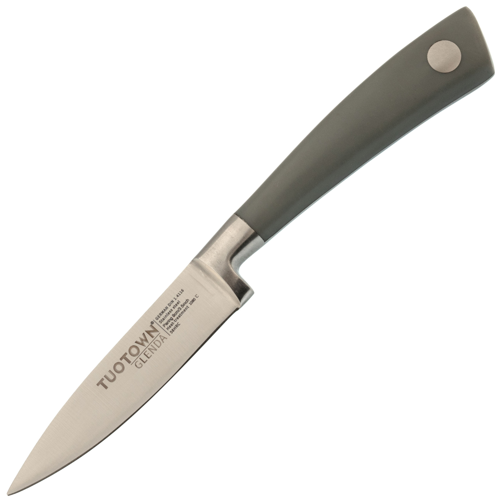 Кухонный нож овощной Tuotown, сталь 1.4116, пластик