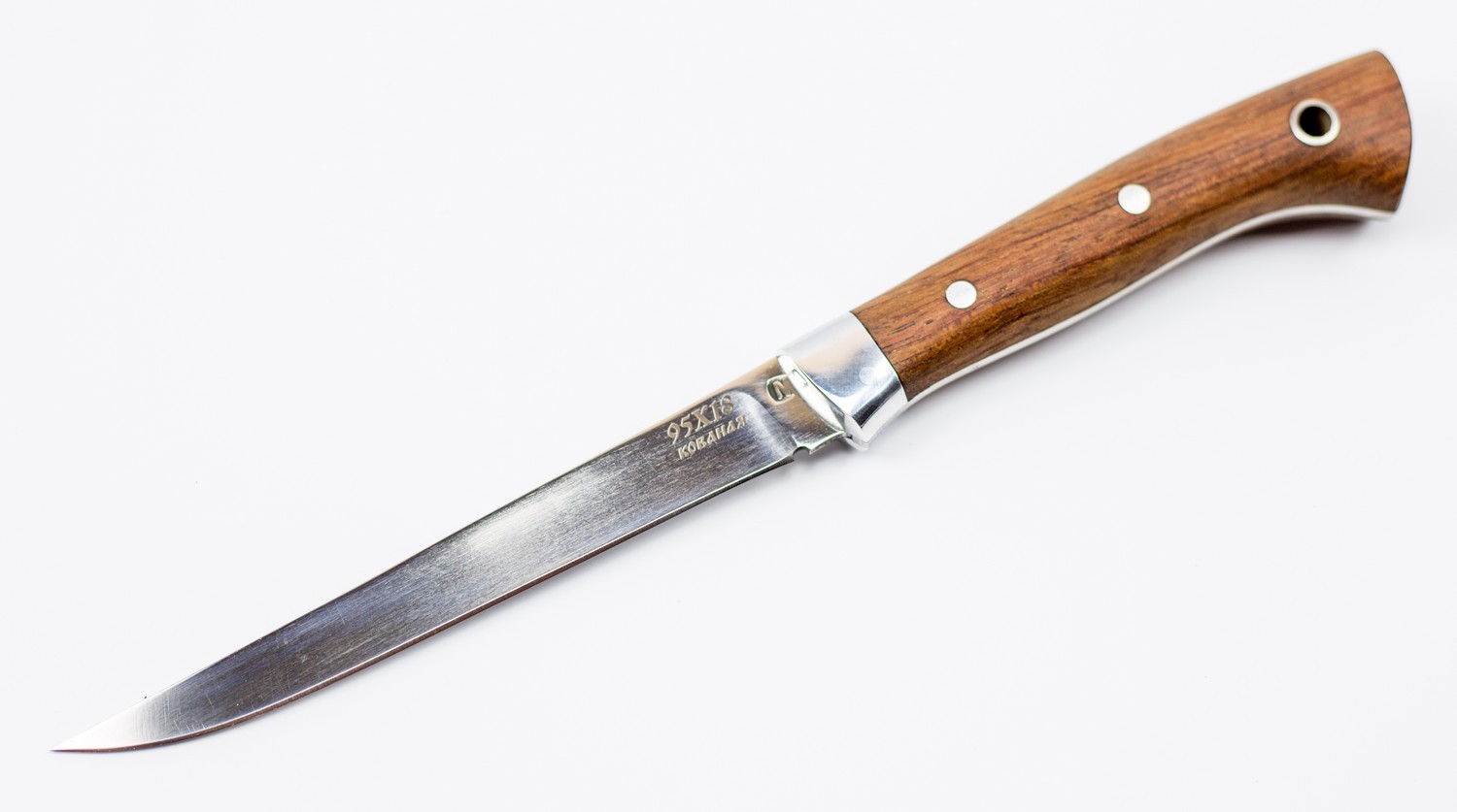 Нож рыбный МТ-48, бубинго, кованая сталь 95х18