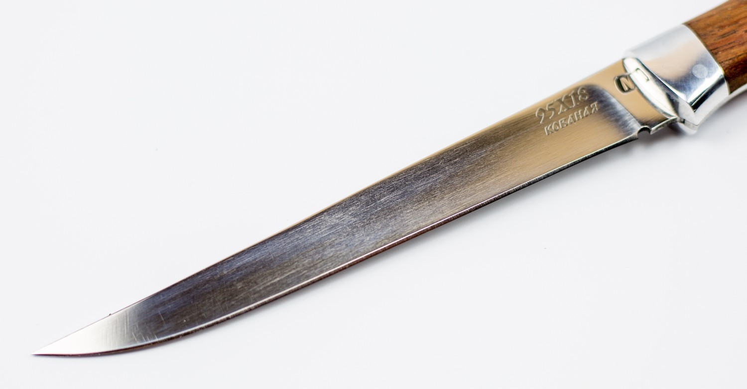 Нож рыбный МТ-48, бубинго, кованая сталь 95х18 - фото 4