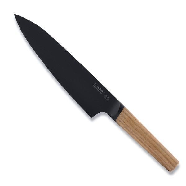 Нож поварской Ron 190 мм, BergHOFF, 3900011, сталь X30Cr13, дерево, коричневый