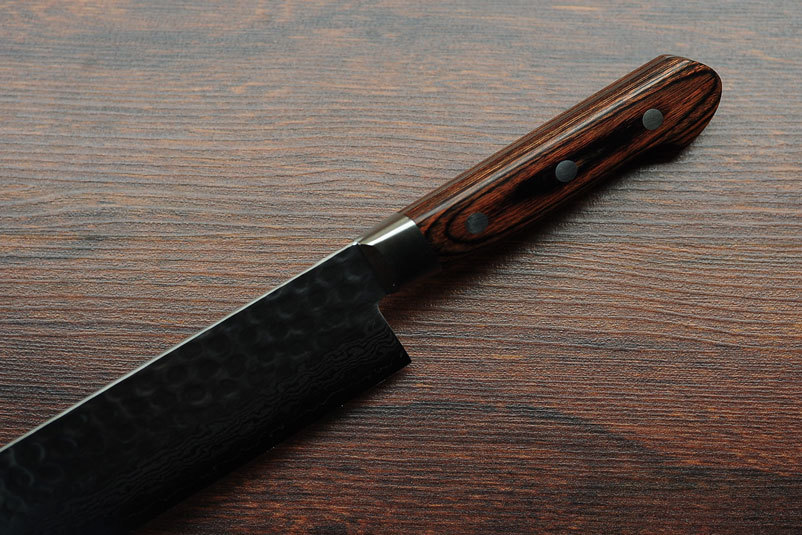 Нож Накири Sakai Takayuki 07223 160 мм, сталь VG-10, Damascus, 17 слоев, дерево - фото 8