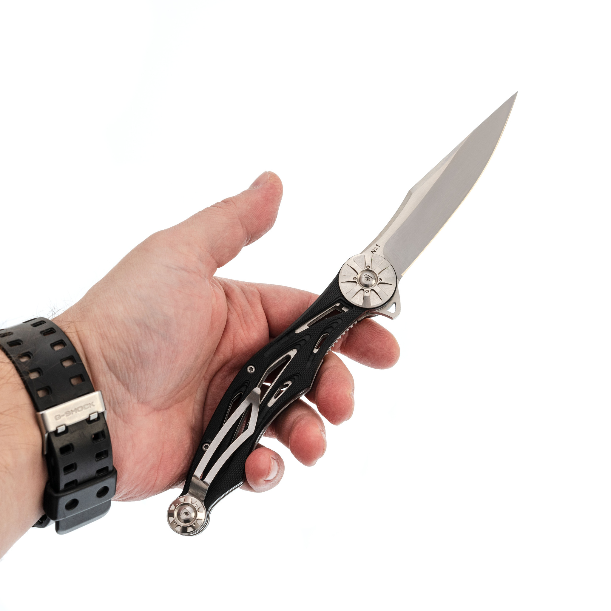Складной нож Moto 2 Reptilian, сталь 9Cr18MoV, рукоять G10, серый - фото 6