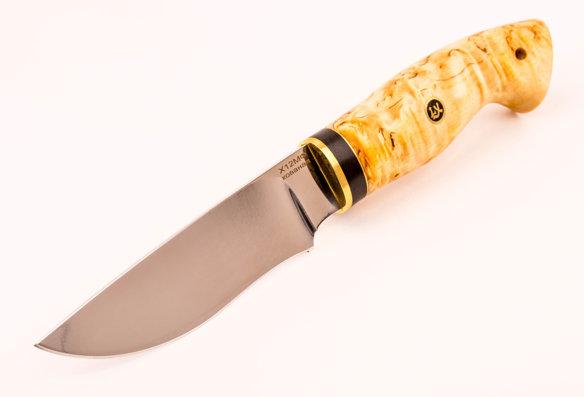 Нож Тундра, Х12МФ, карельская берёза