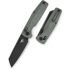 Фото Нож складной Bestech Slasher, сталь D2, рукоять микарта, зеленый
