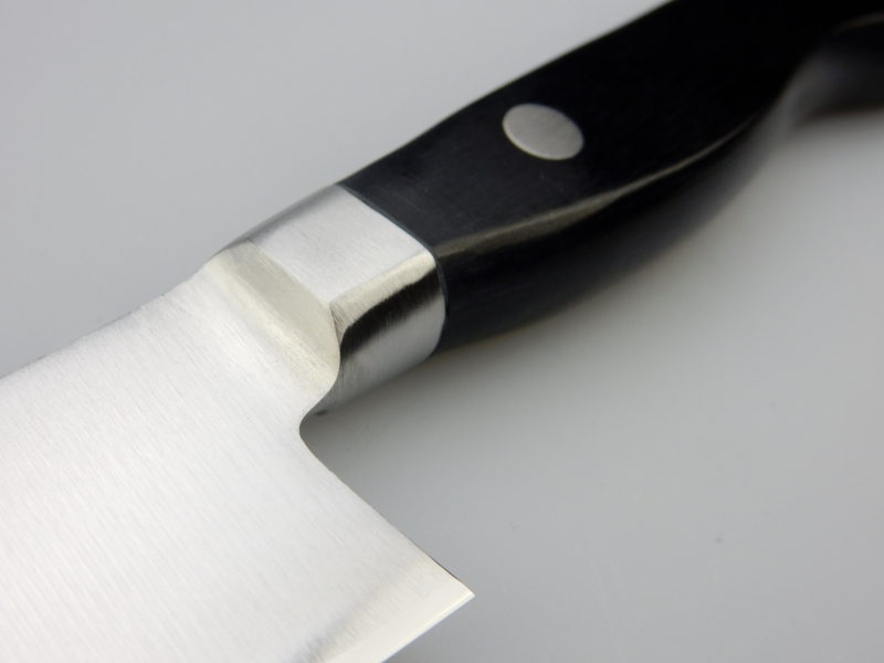 Нож кухонный универсальный Shimomura, сталь DSR1K6, рукоять pakka wood - фото 6