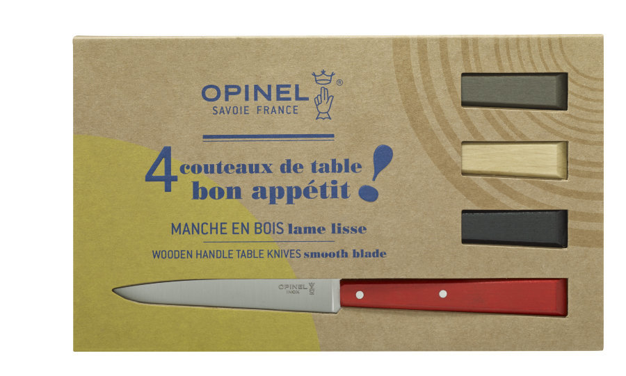 Набор столовых ножей Opinel LOFT N°125, рукоять дерево, нержавеющая сталь - фото 5