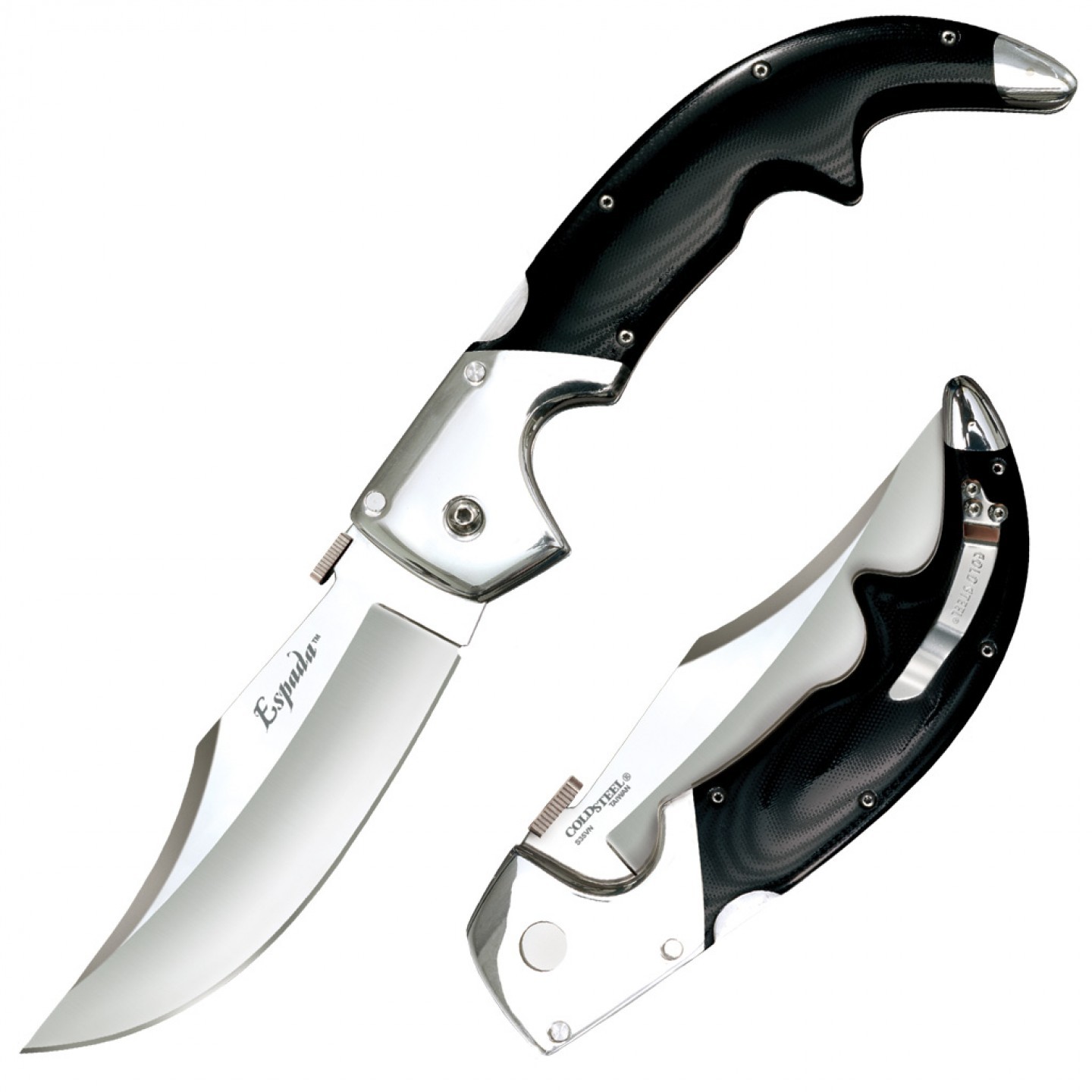 Складной нож Espada (Large) - Cold Steel 62MB, сталь CPM-S35VN, рукоять G10/Анодированный алюминий цифровой детектор качества воздуха espada
