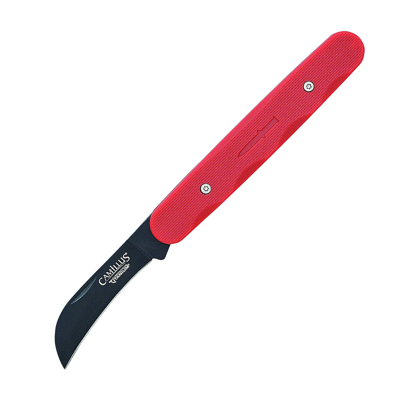 Складной нож Camillus Hawkbill, сталь AUS-8, рукоять термопластик GFN, красный