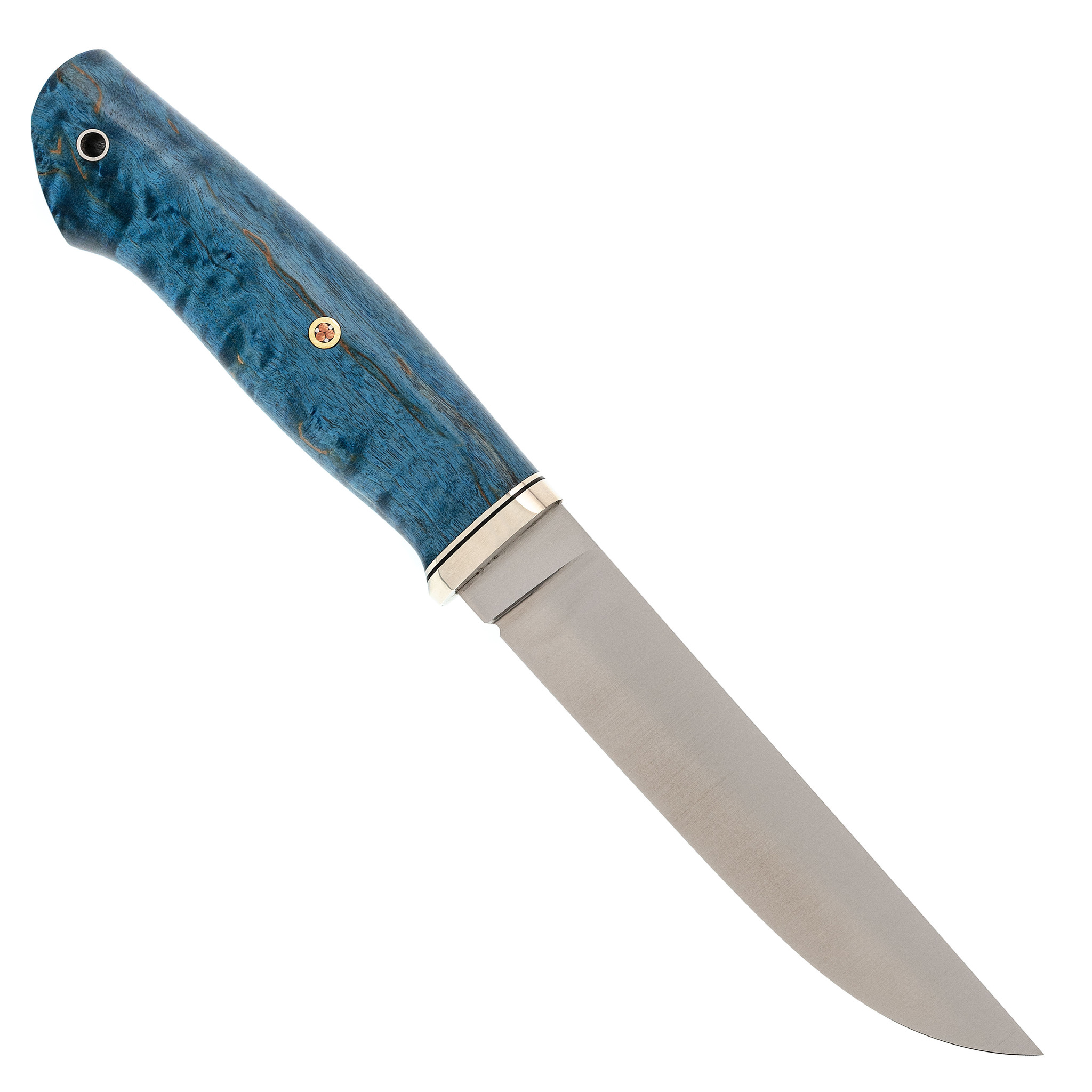 фото Нож лиман, сталь n690, рукоять синяя карельская береза ножи града горький
