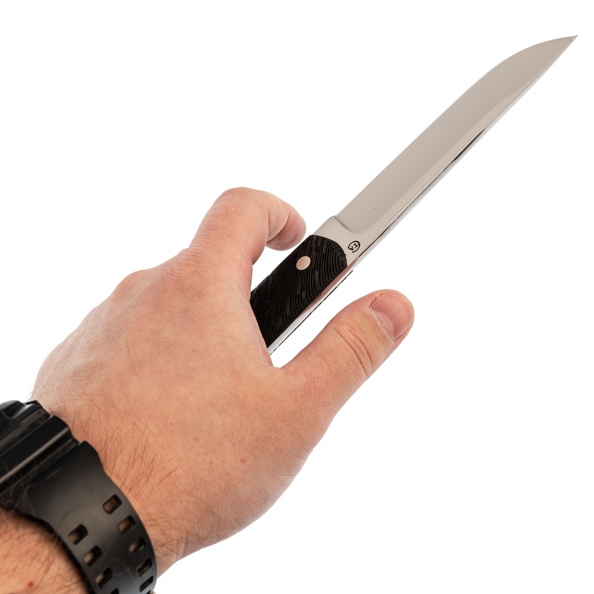 Нож Дипломат, сталь 95х18, граб - фото 5