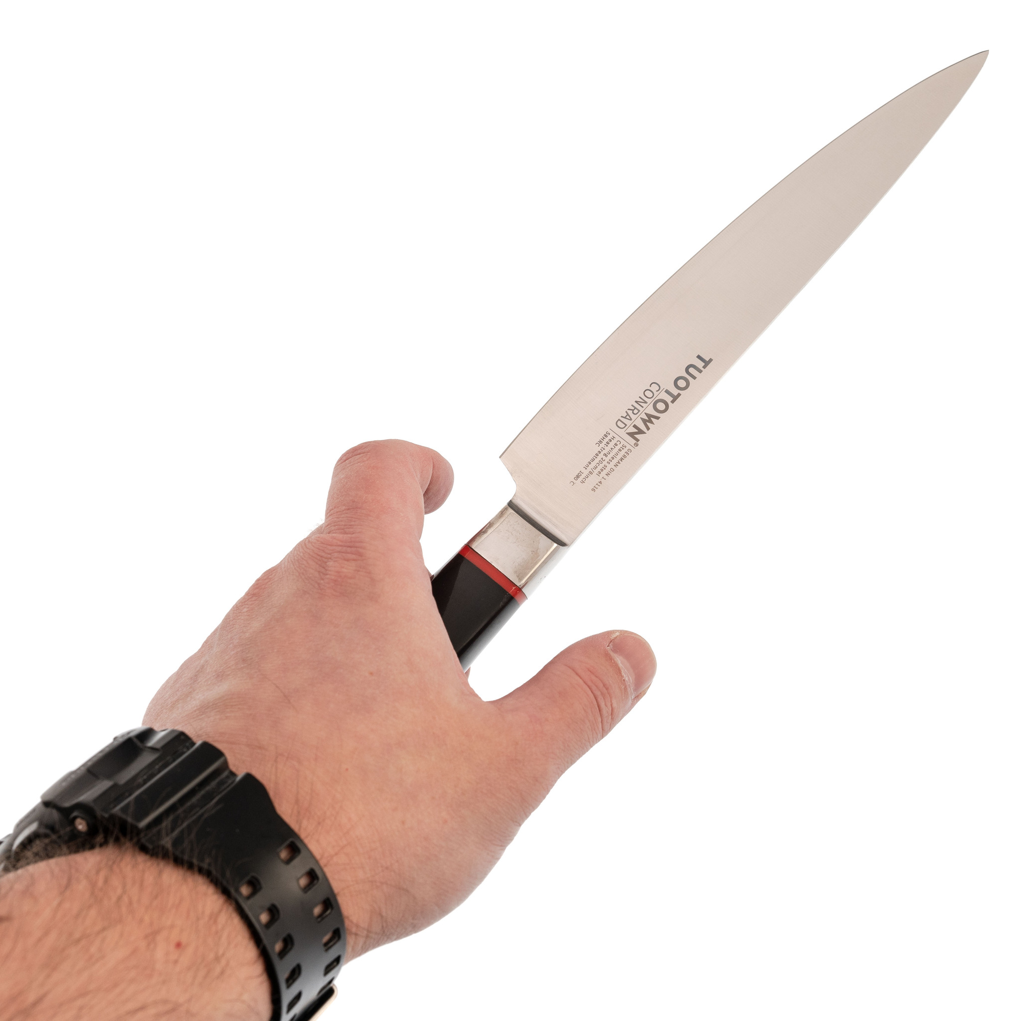 Кухонный нож для нарезки Tuotown, серия CONRAD, сталь 1.4116 - фото 6