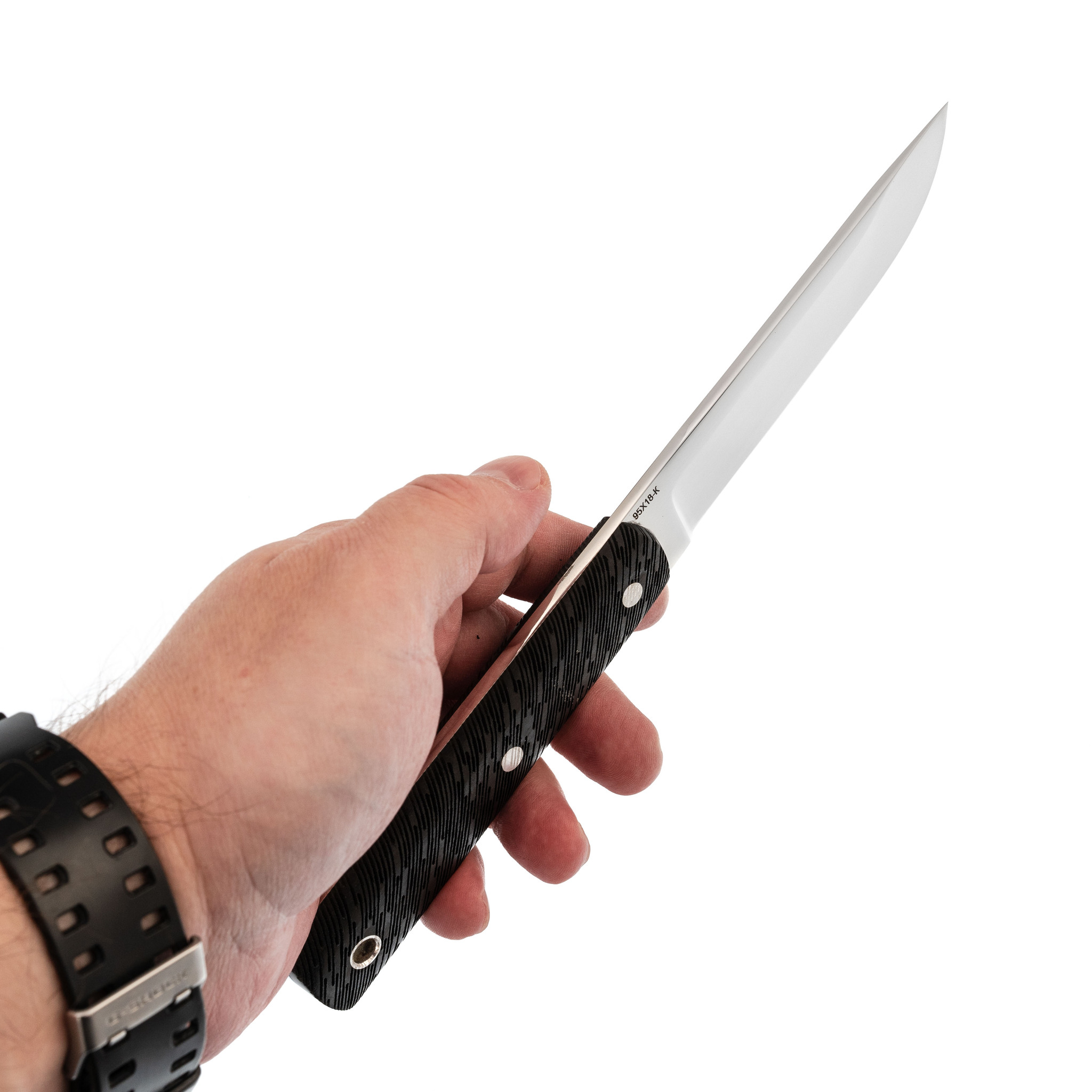 Нож Дипломат, сталь 95х18, граб - фото 6