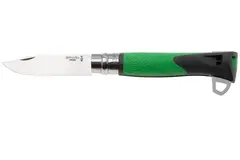 Фото Нож складной Opinel №12 ExploreTick Remover, сталь Sandvik 12C27, рукоять дерево, зеленый